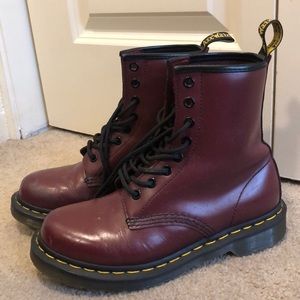 Burgundy Doc Martens